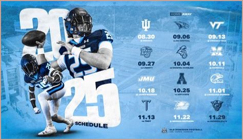 2023 Old Dominion Football Schedule