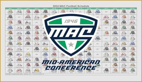 2024 MAC Weekly Football Schedule